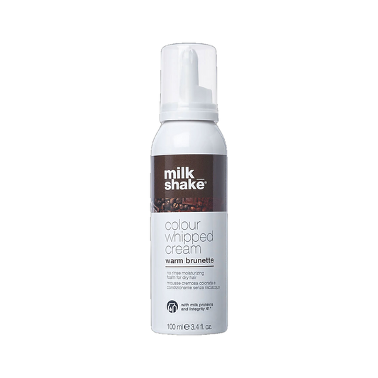 Milkshake Colour Whipped Cream Warm Brunette toning foam on transparent background