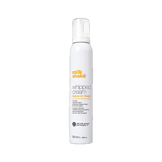 Milkshake Conditioning Whipped Cream leave-in foam conditioner on transparent background