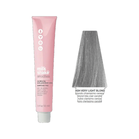 Milkshake Creative Permanent Colour 10.1 platinum ash very light blonde on transparent background