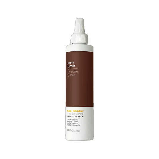 Milkshake Direct Colour Castano Caldo warm brown 100ml conditioning colour on transparent background