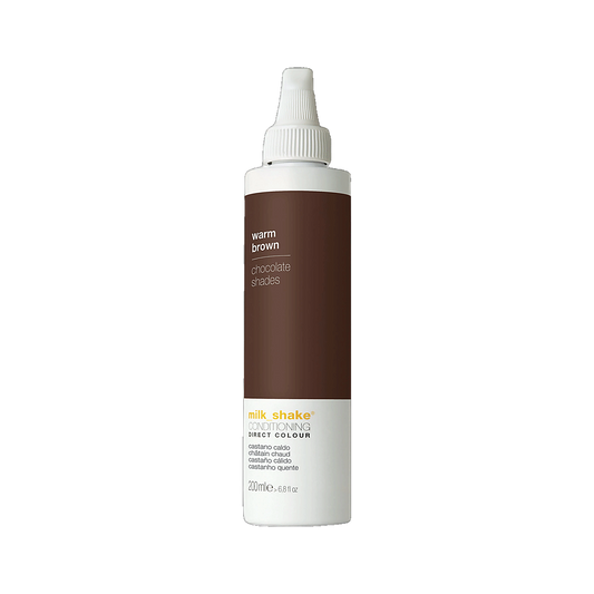 Milkshake Direct Colour Castano Caldo warm brown 200ml salon size on transparent background
