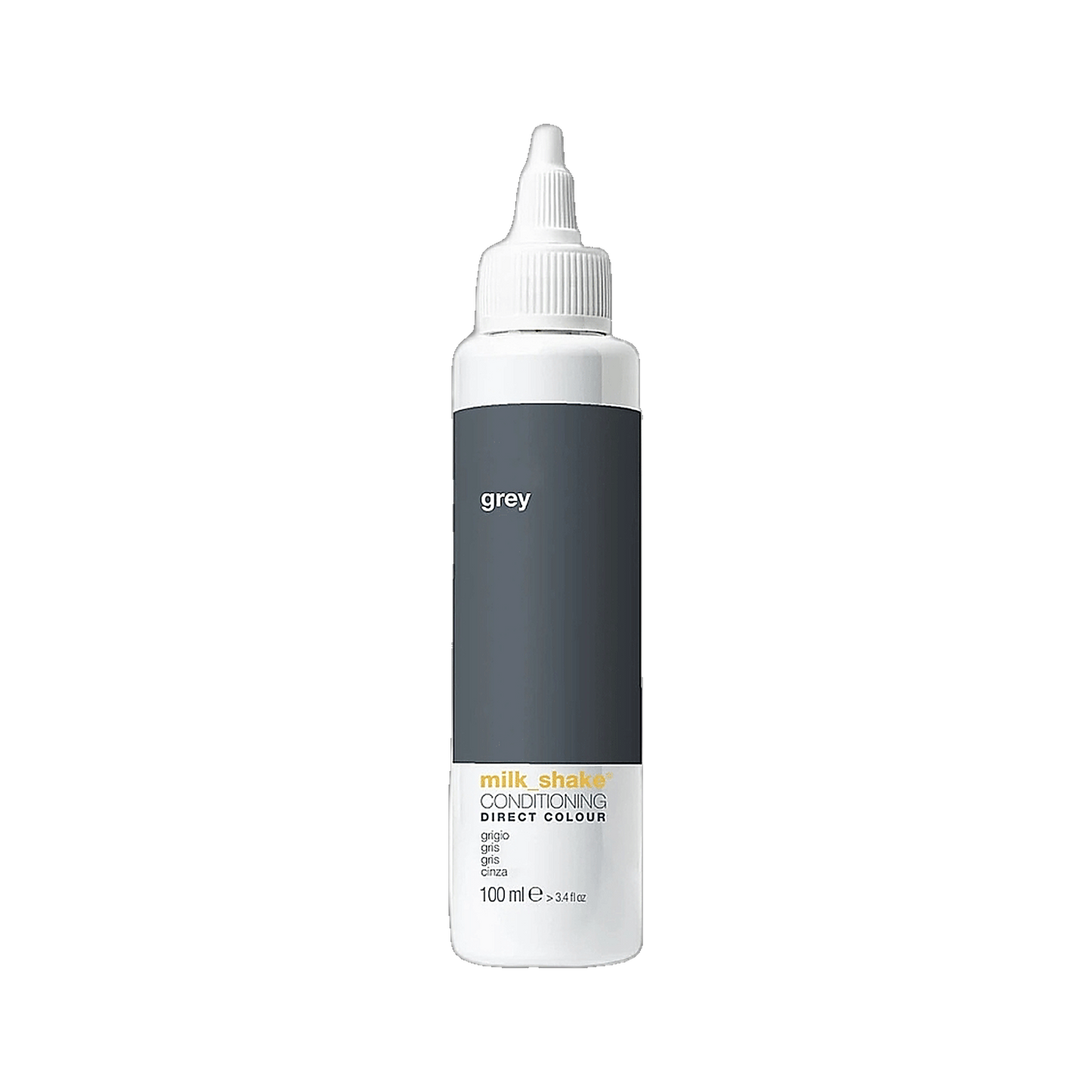 Milkshake Direct Colour Grigio grey silver conditioning colour on transparent background