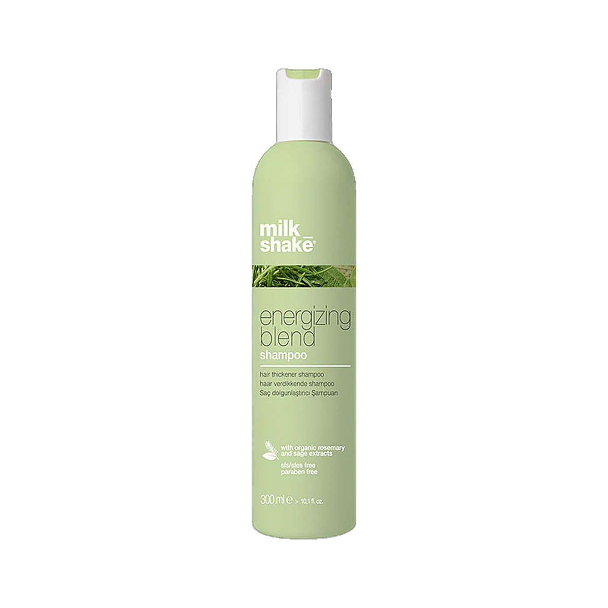 Milkshake Energizing Shampoo for fragile fine hair on transparent background