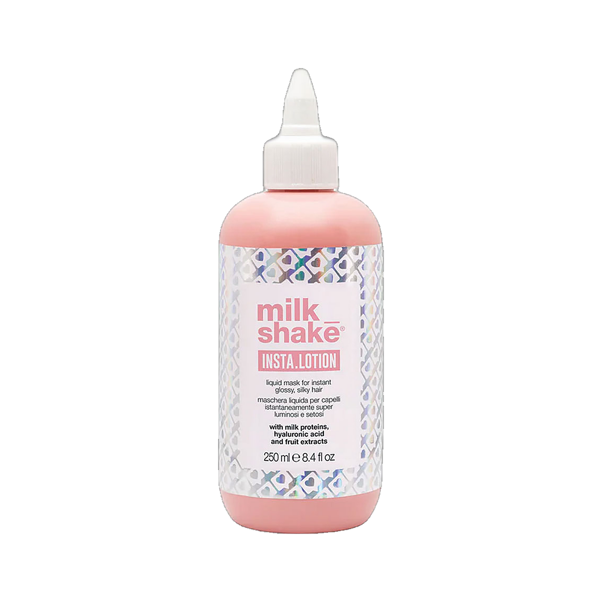 Milkshake Instalotion instant hydrating hair lotion on transparent background