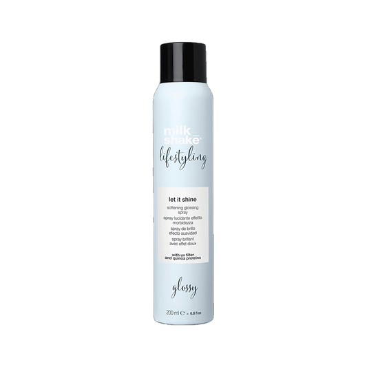 Milkshake Lifestyling Let It Shine glossy finishing spray on transparent background