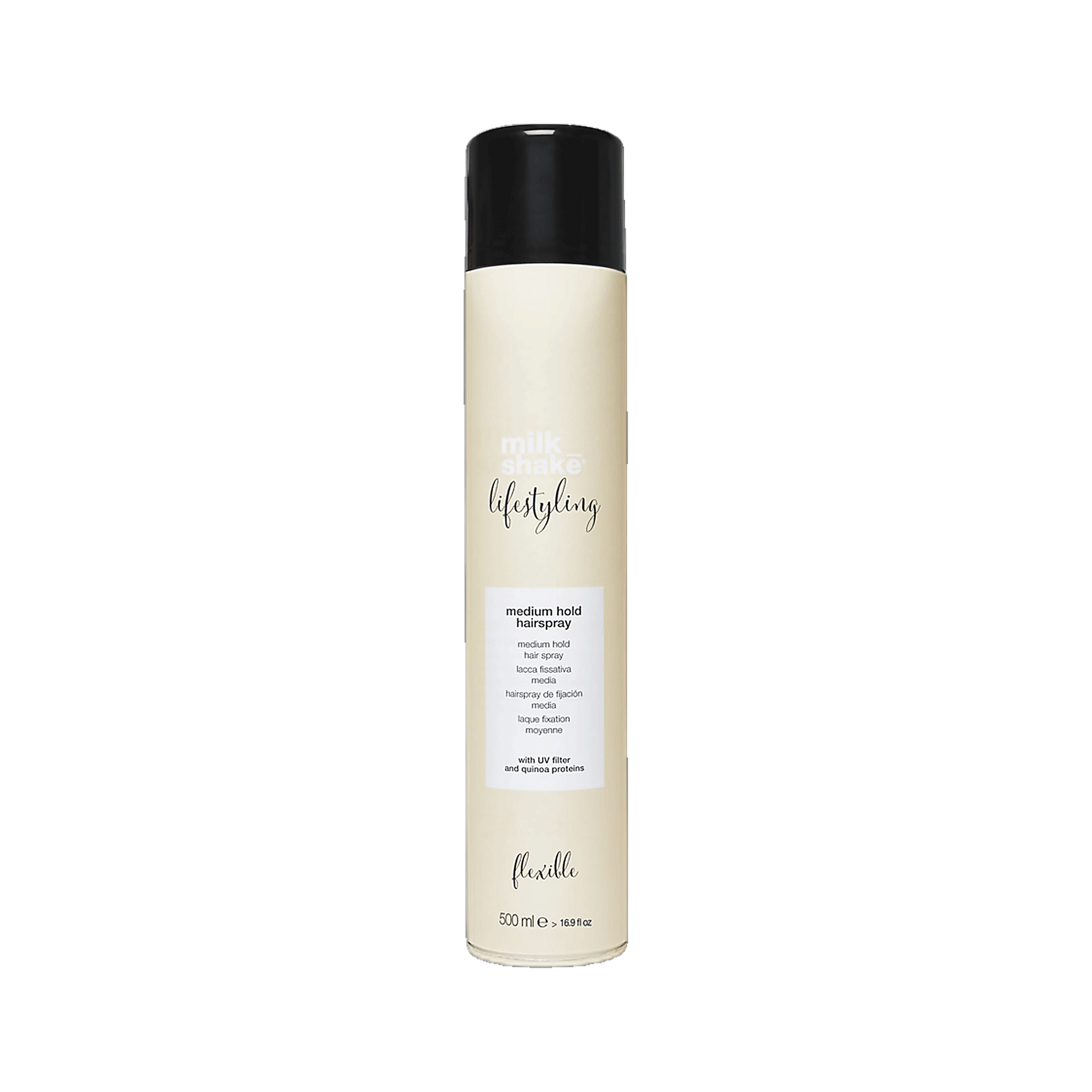 Milkshake Lifestyling Medium Hold Hairspray flexible hold on transparent background