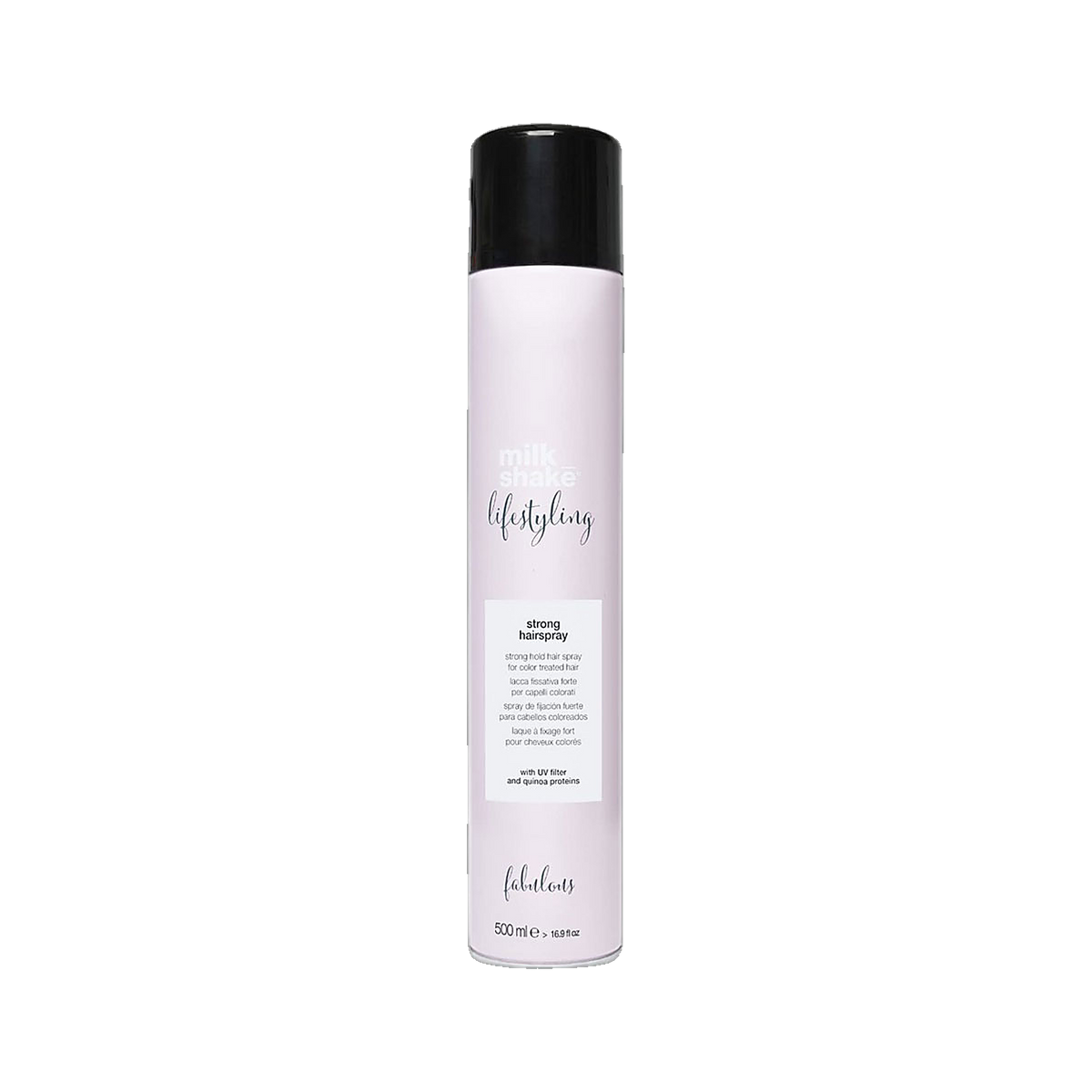 Milkshake Lifestyling Strong Hold Hairspray lasting hold on transparent background