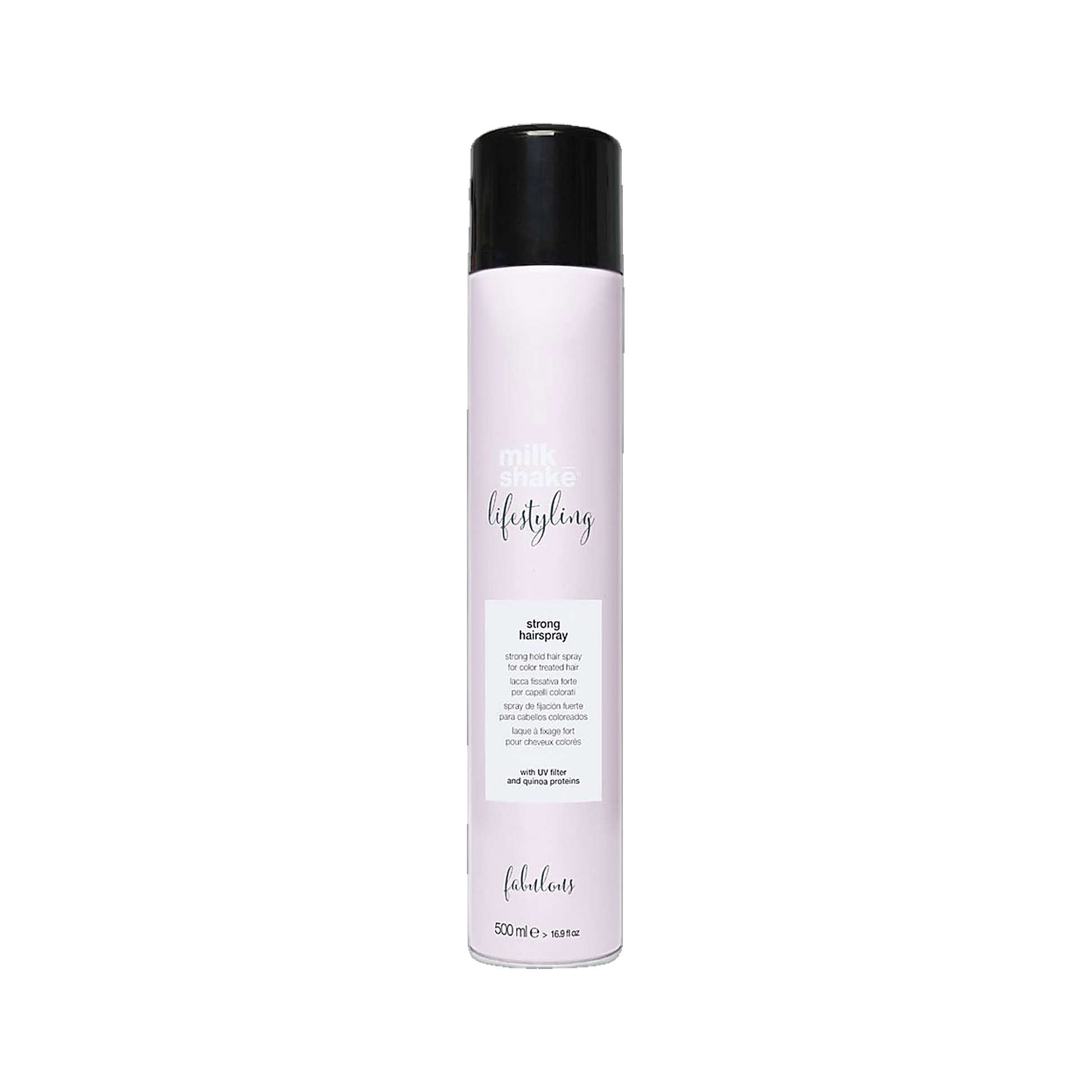Milkshake Lifestyling Strong Hold Hairspray lasting hold on transparent background
