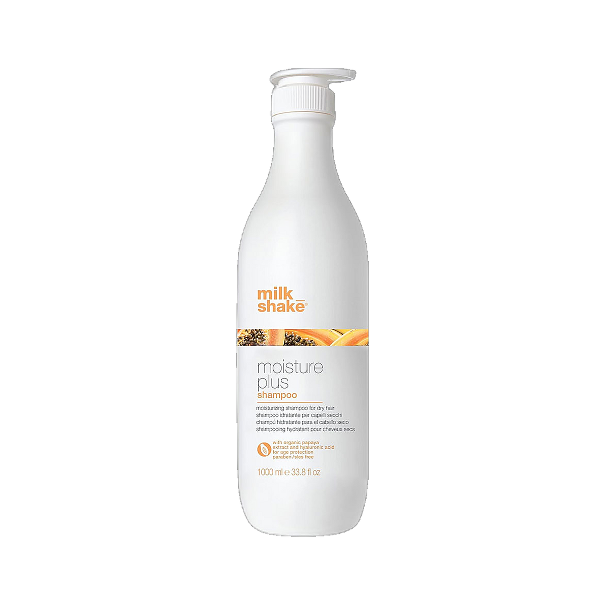 Milkshake Moisture Plus Shampoo hydrating salon size on transparent background