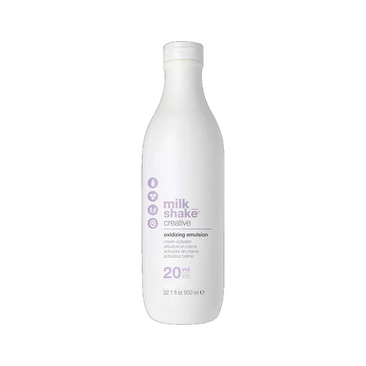 Milkshake New Oxidizing Emulsion 20 Vol professional developer on transparent background