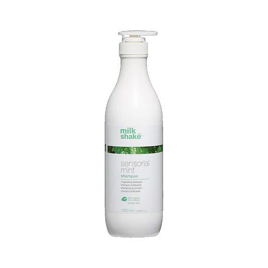 Milkshake Sensorial Mint Shampoo refreshing salon size on transparent background