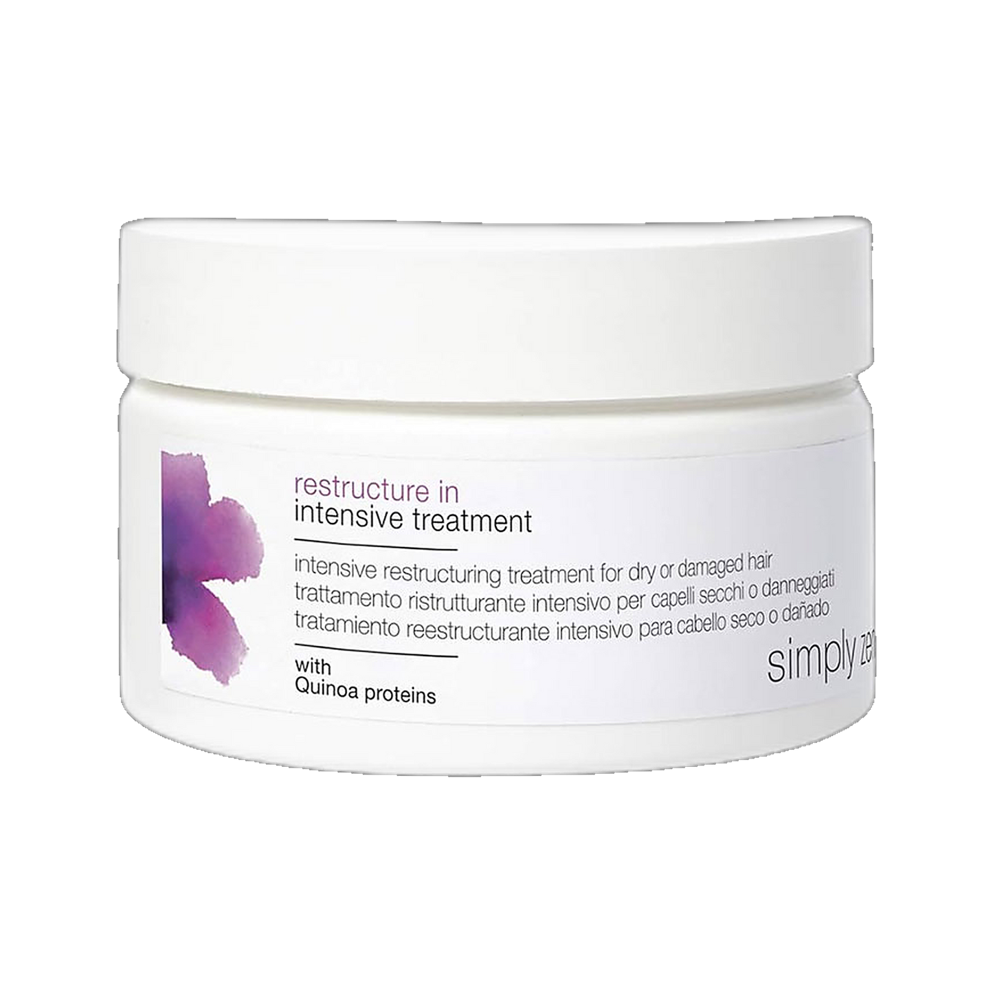 Simply Zen Restructure-In Intensive Treatment repair jar on transparent background
