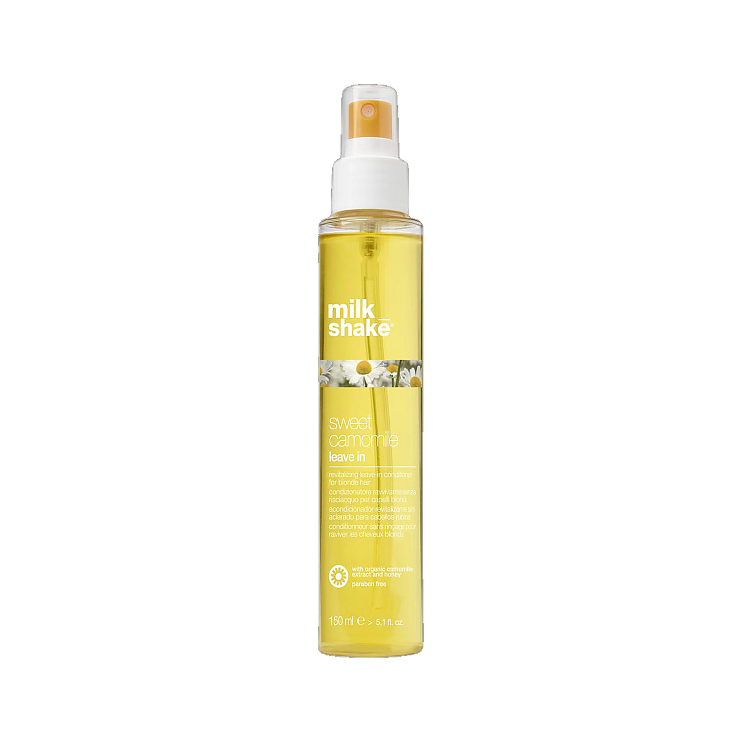 Milkshake Sweet Camomile Leave In Conditioner soothing spray on transparent background