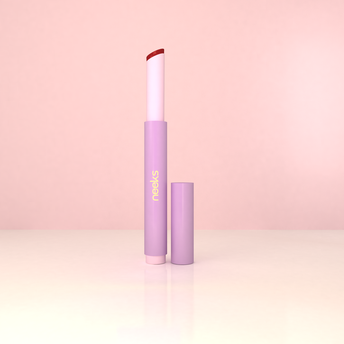 Neeks Kiss Theory Wild Berry lip tint stick open showing deep berry bullet
