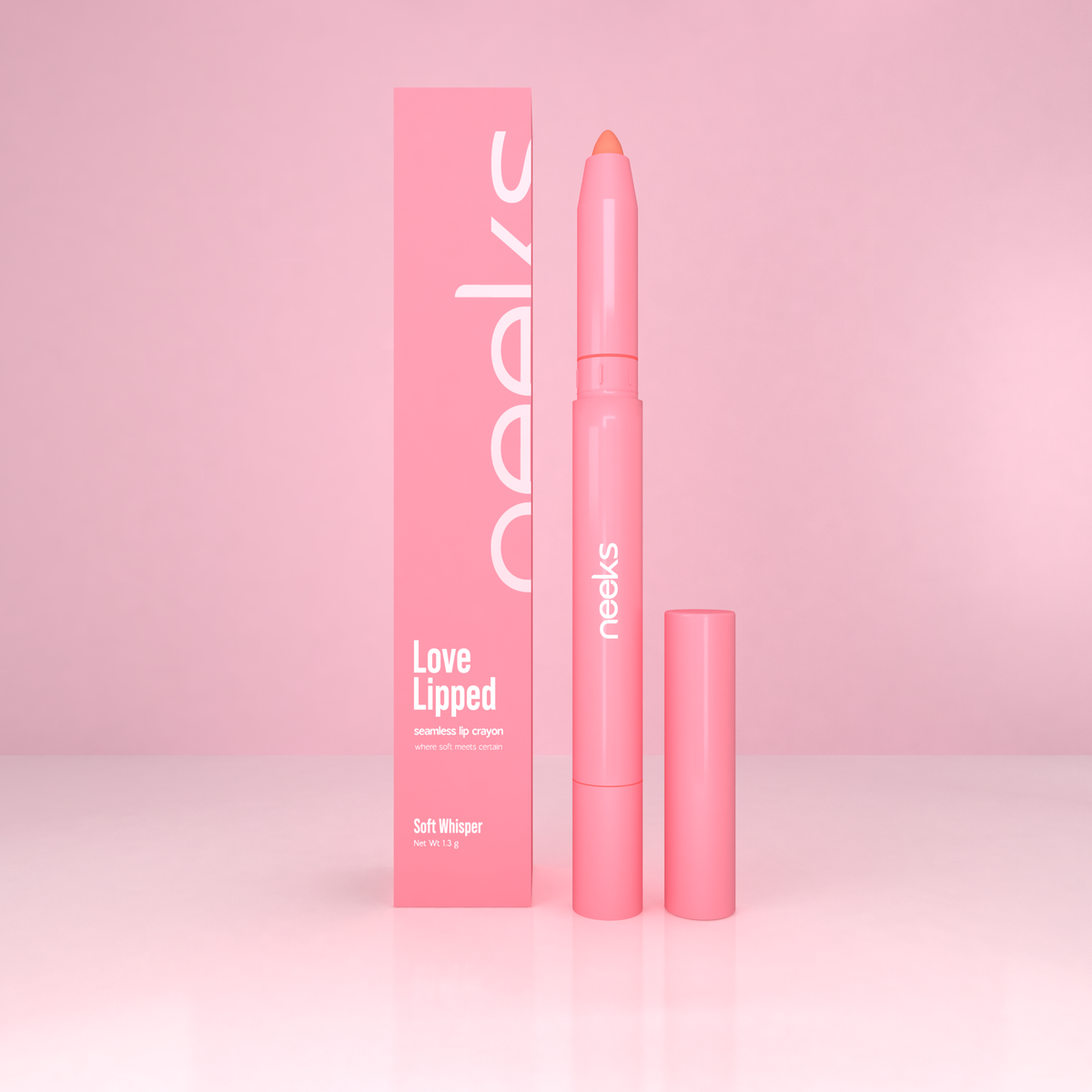 Neeks Love Lipped Dusk Diaries packaging back with ingredients and how to apply