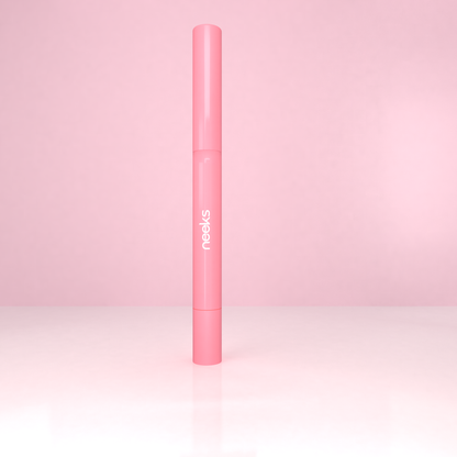 Neeks Love Lipped Untamed Bloom lip crayon closed beside its box
