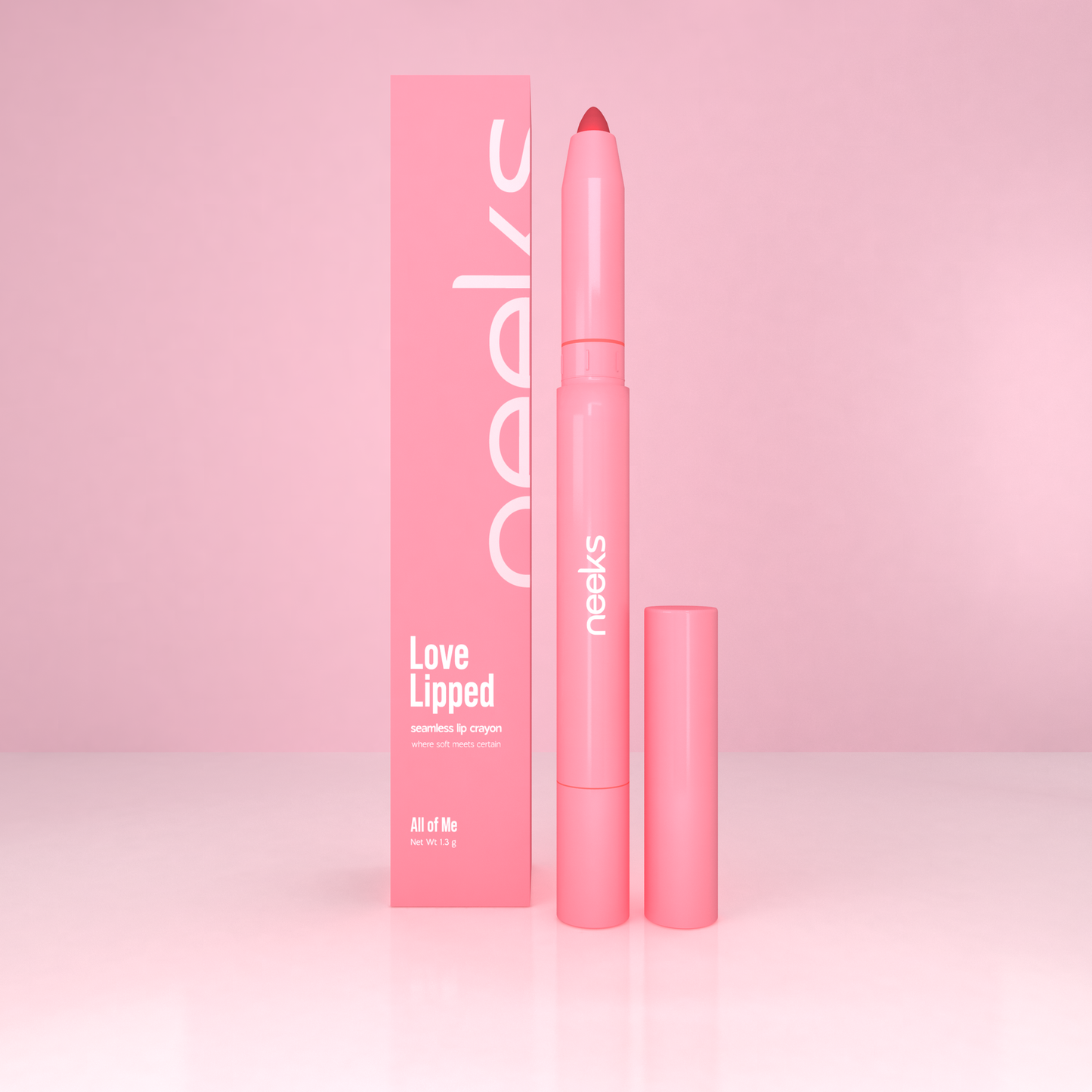 Neeks Love Lipped Untamed Bloom packaging back with ingredients and how to apply
