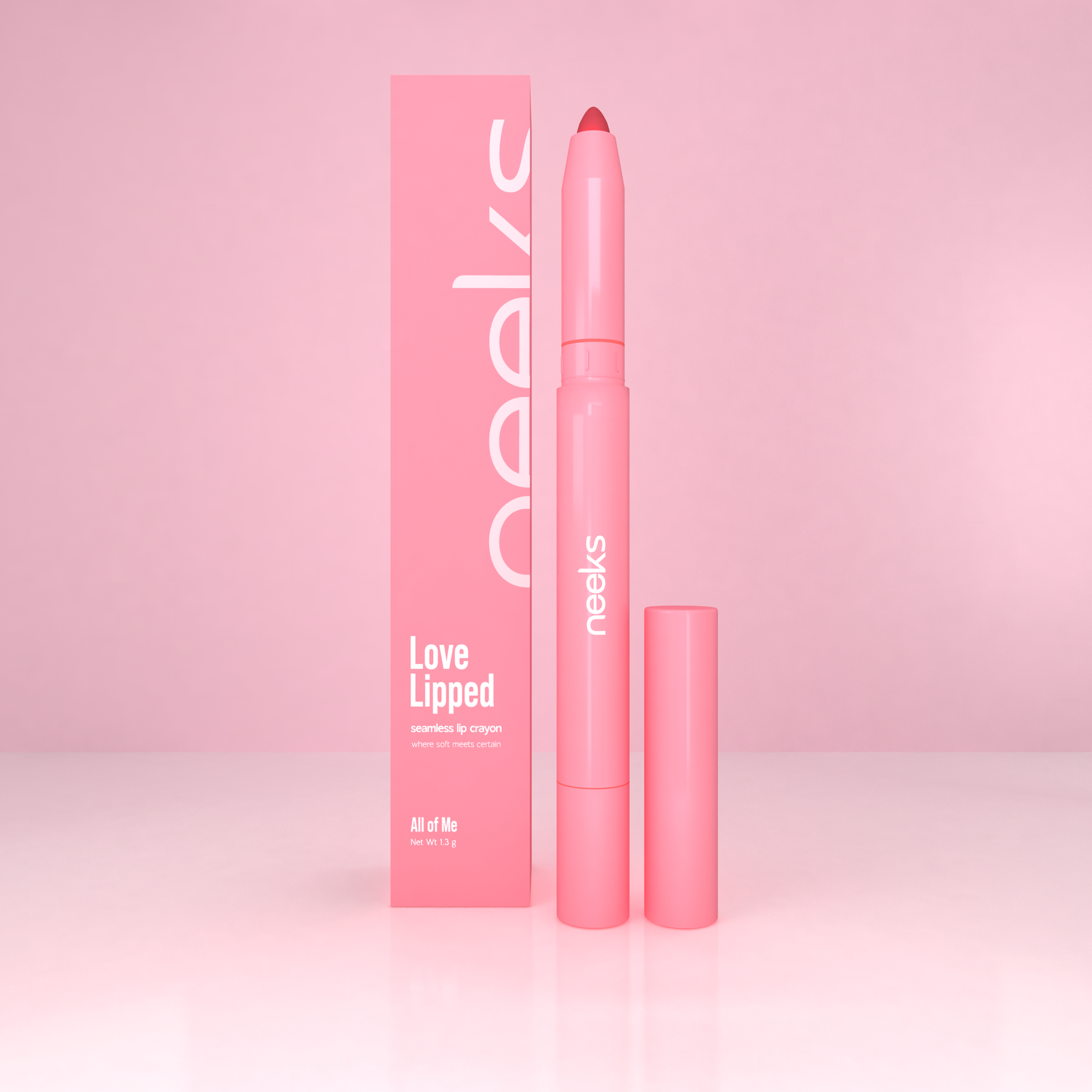 Neeks Love Lipped Untamed Bloom packaging back with ingredients and how to apply