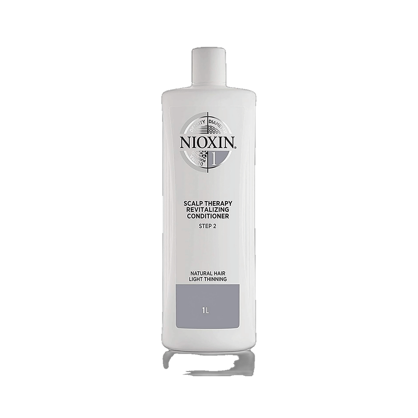 Nioxin System 1 scalp therapy revitalising conditioner 1L salon size on transparent background