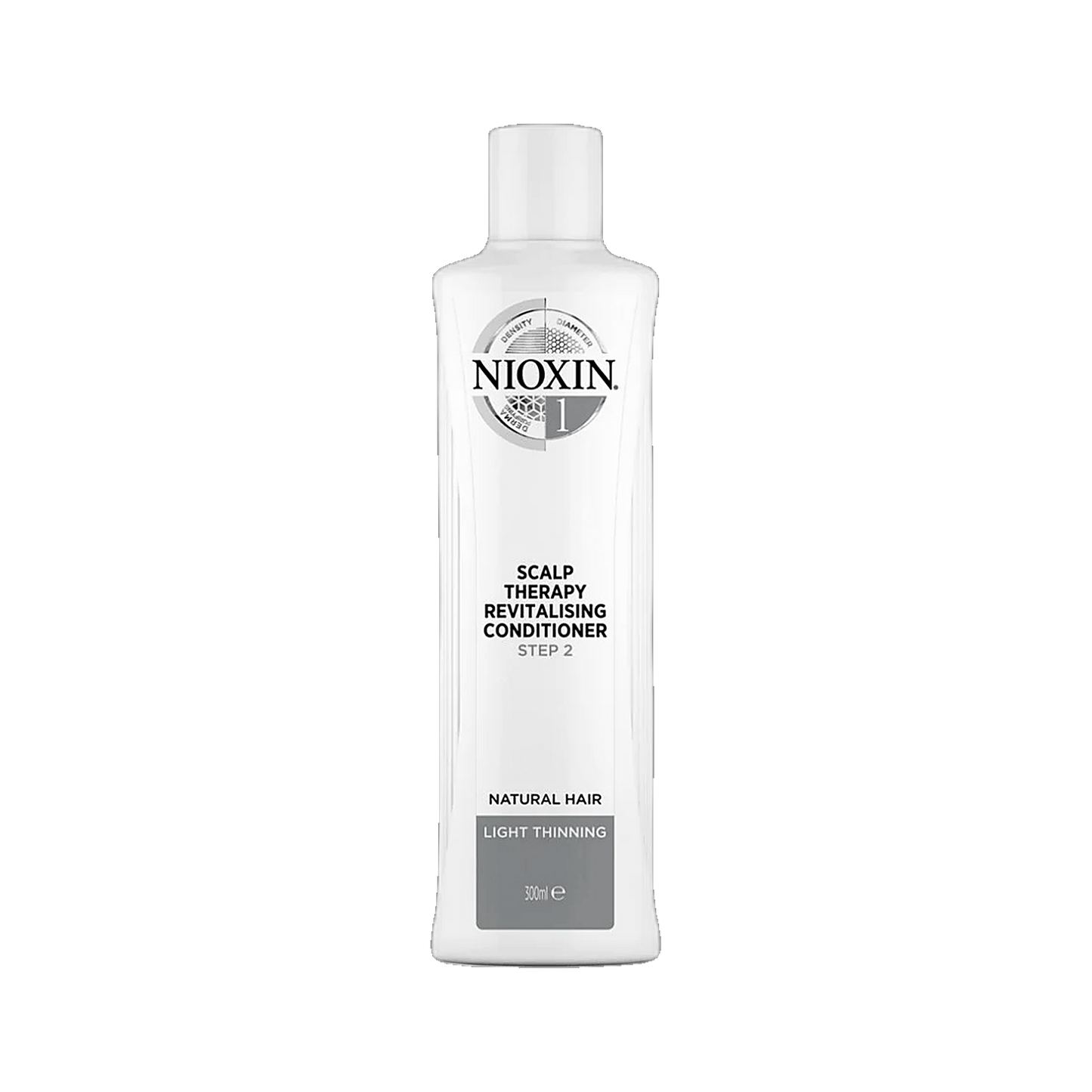 Nioxin System 1 scalp therapy revitalising conditioner 300ml for natural hair on transparent background