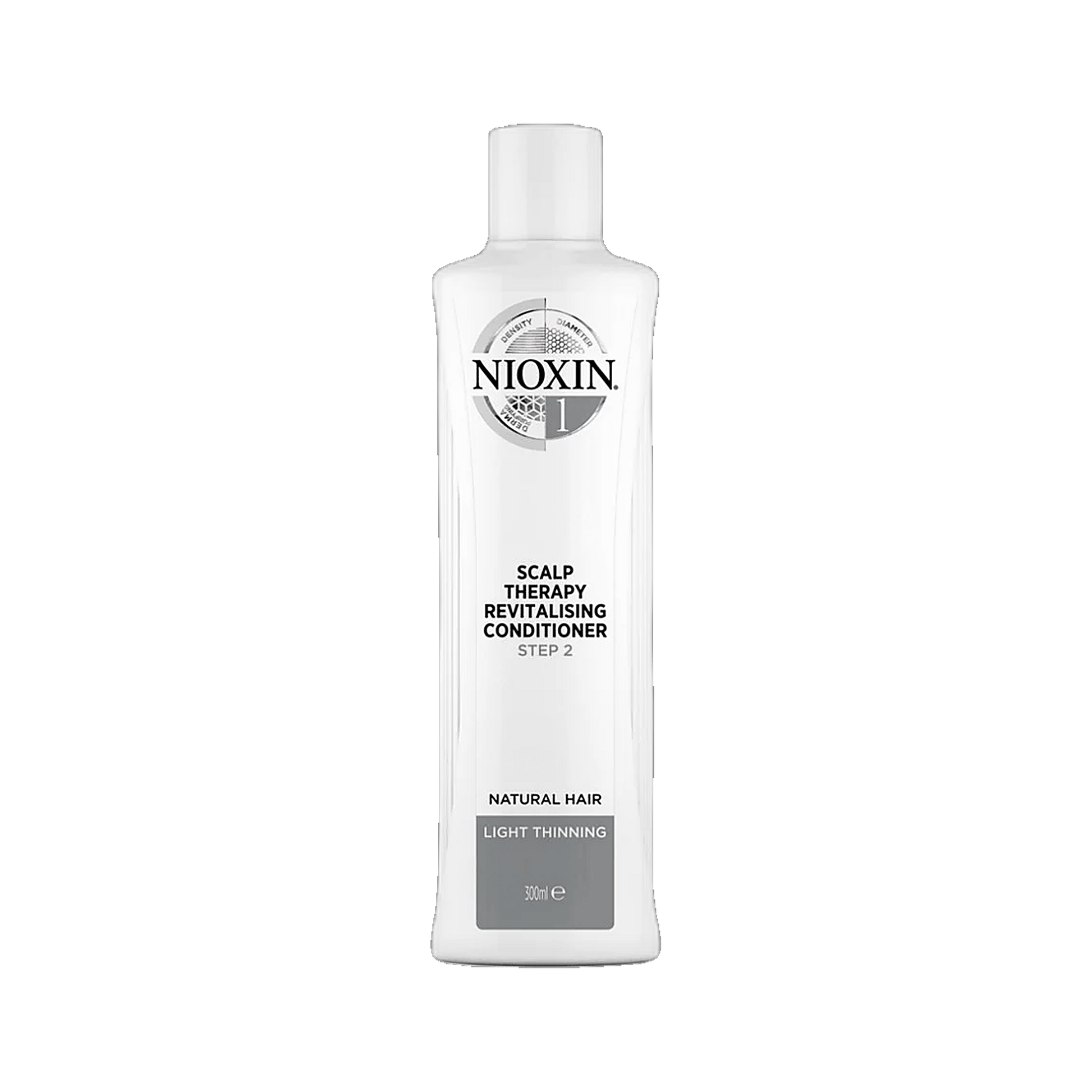 Nioxin System 1 scalp therapy revitalising conditioner 300ml for natural hair on transparent background