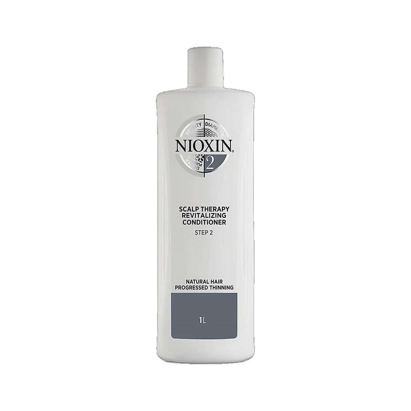 Nioxin System 2 scalp therapy revitalising conditioner 1L salon size on transparent background