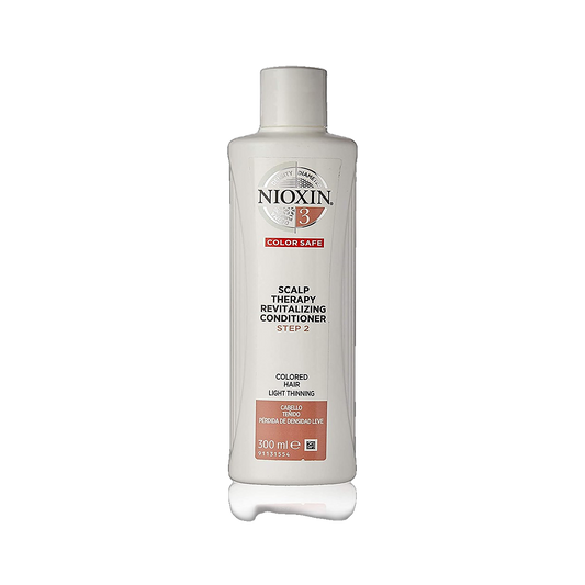 Nioxin System 3 scalp therapy revitalising conditioner 300ml colour safe on transparent background