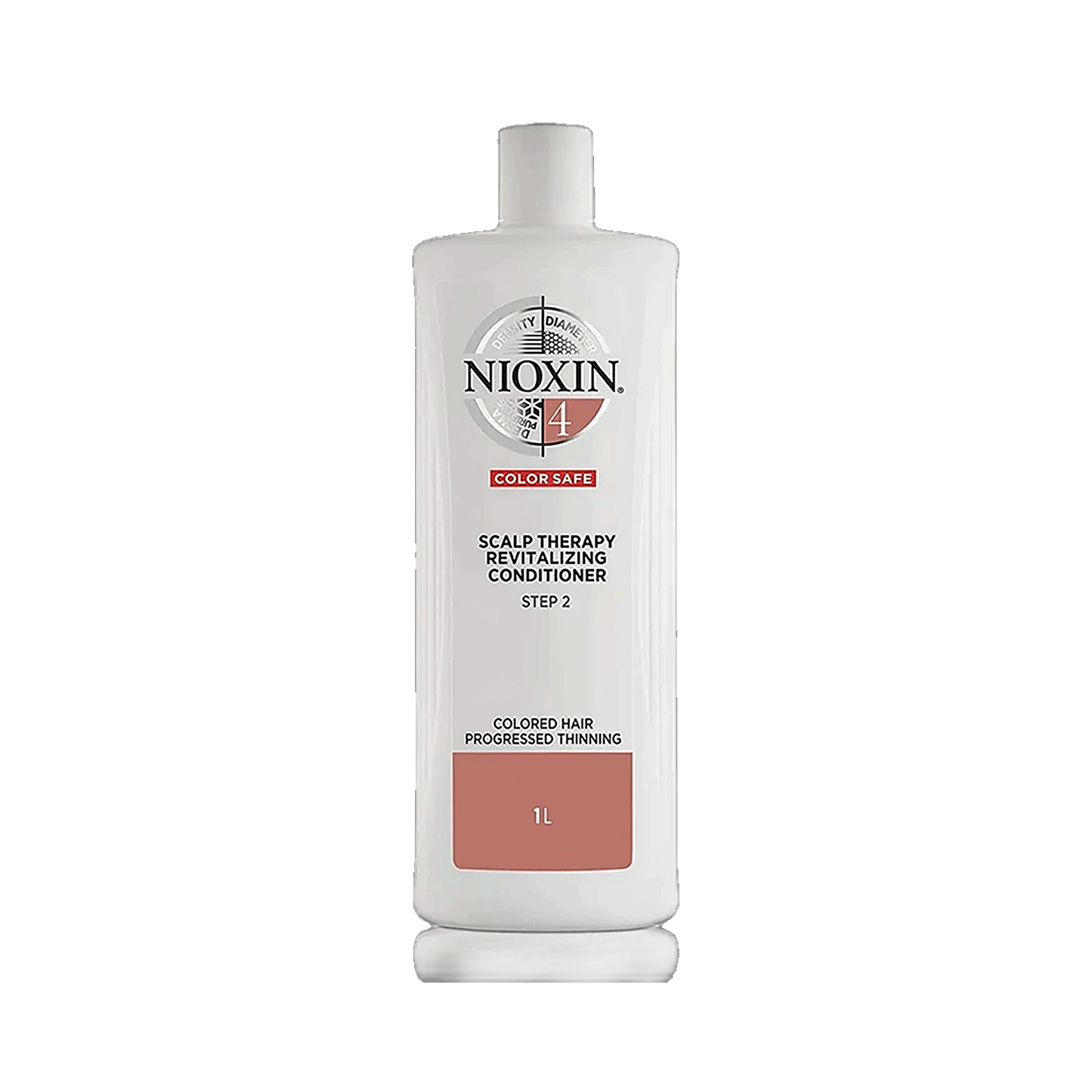 Nioxin System 4 scalp therapy revitalising conditioner 1L salon size on transparent background