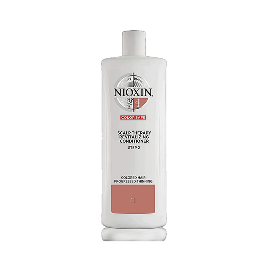 Nioxin System 4 scalp therapy revitalising conditioner 1L salon size on transparent background