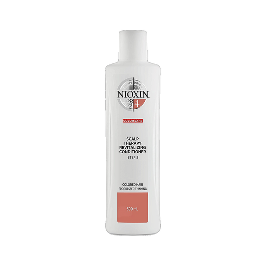 Nioxin System 4 scalp therapy revitalising conditioner 300ml colour safe on transparent background