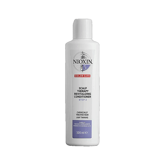 Nioxin System 5 scalp therapy revitalising conditioner 300ml for chemically treated hair on transparent background