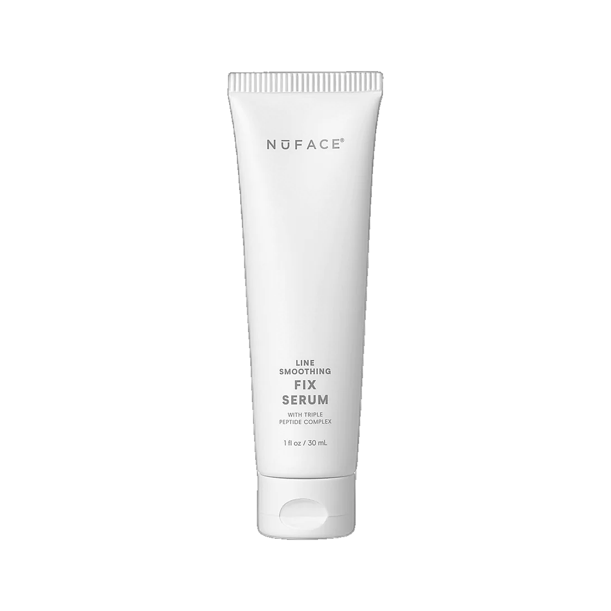 NuFACE FIX Serum 30ml tube on white background