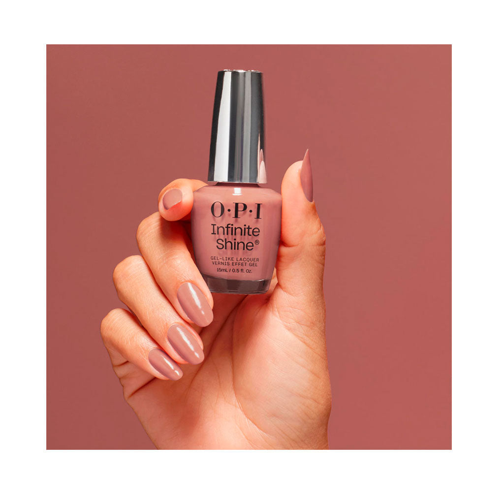 OPI Infinite Shine Barefoot in Barcelona (Silk) long-wear nail polish 15ml bottle