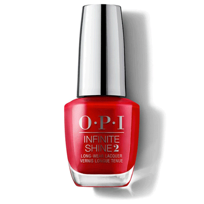 OPI Infinite Shine Big Apple Red long-wear nail polish 15ml bottle