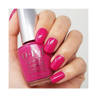 OPI Infinite Shine La Paz-itively Hot long-wear nail polish 15ml bottle