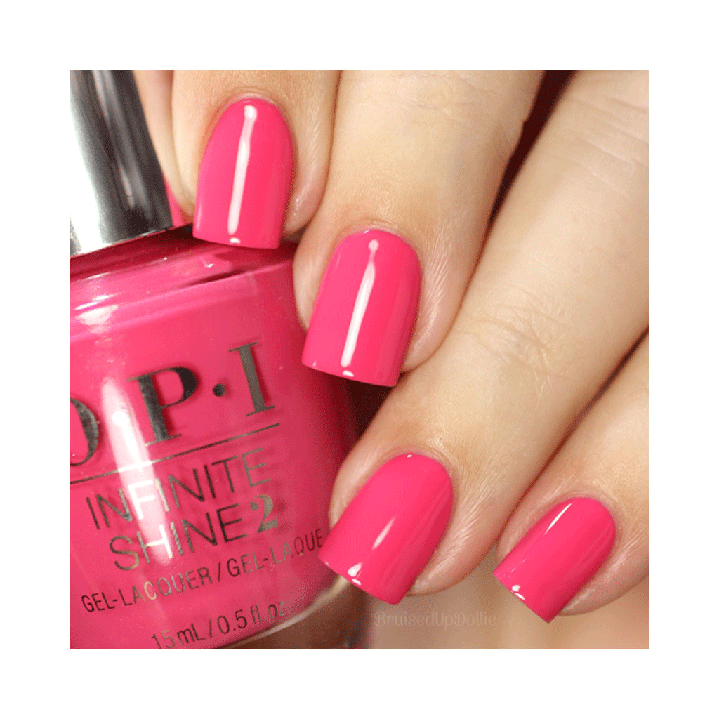 OPI Infinite Shine Strawberry Margarita long-wear nail polish 15ml bottle