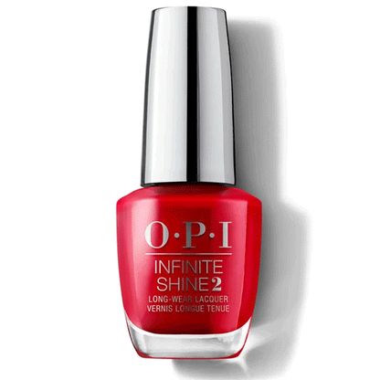 OPI Infinite Shine Unequivocally Crimson long-wear nail polish 15ml bottle