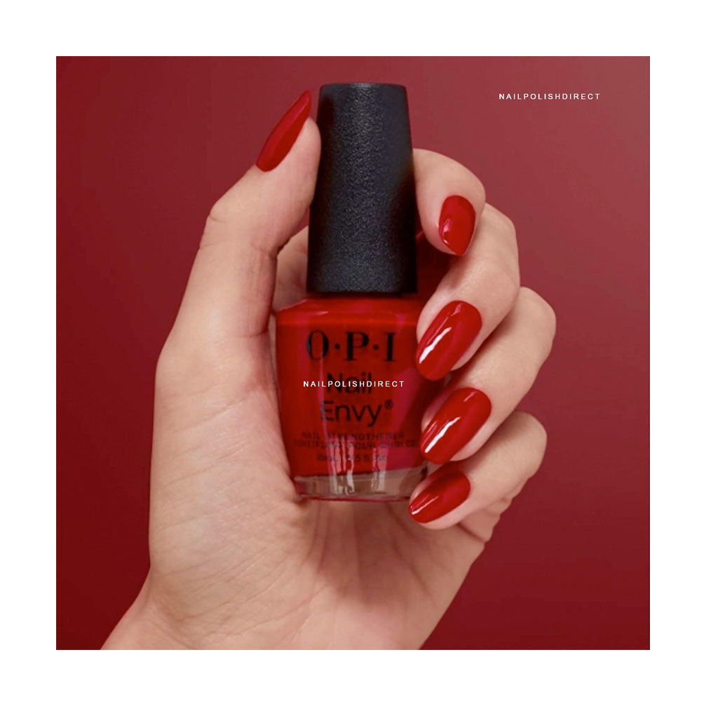 OPI Nail Envy Big Apple Red tinted nail strengthener 15ml bottle
