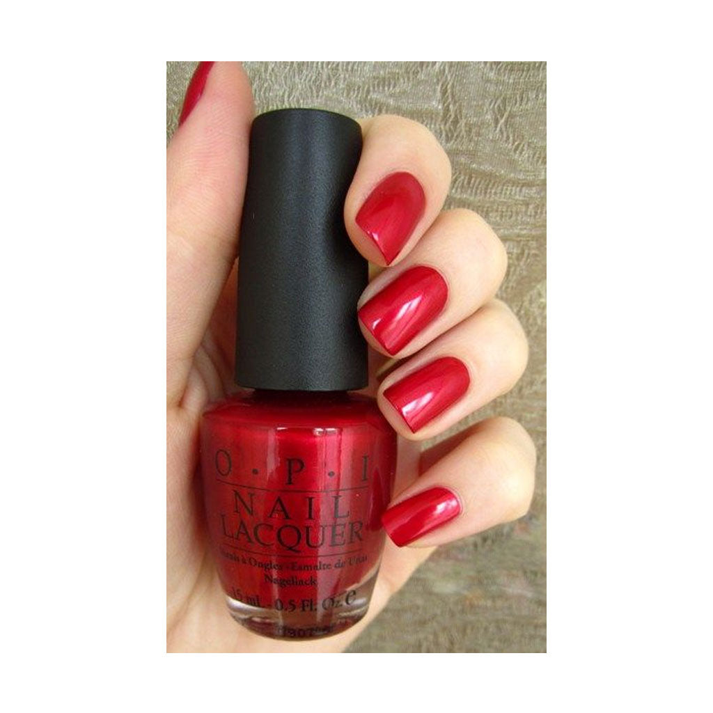 OPI Nail Lacquer An Affair in Red Square classic nail polish 15ml bottle