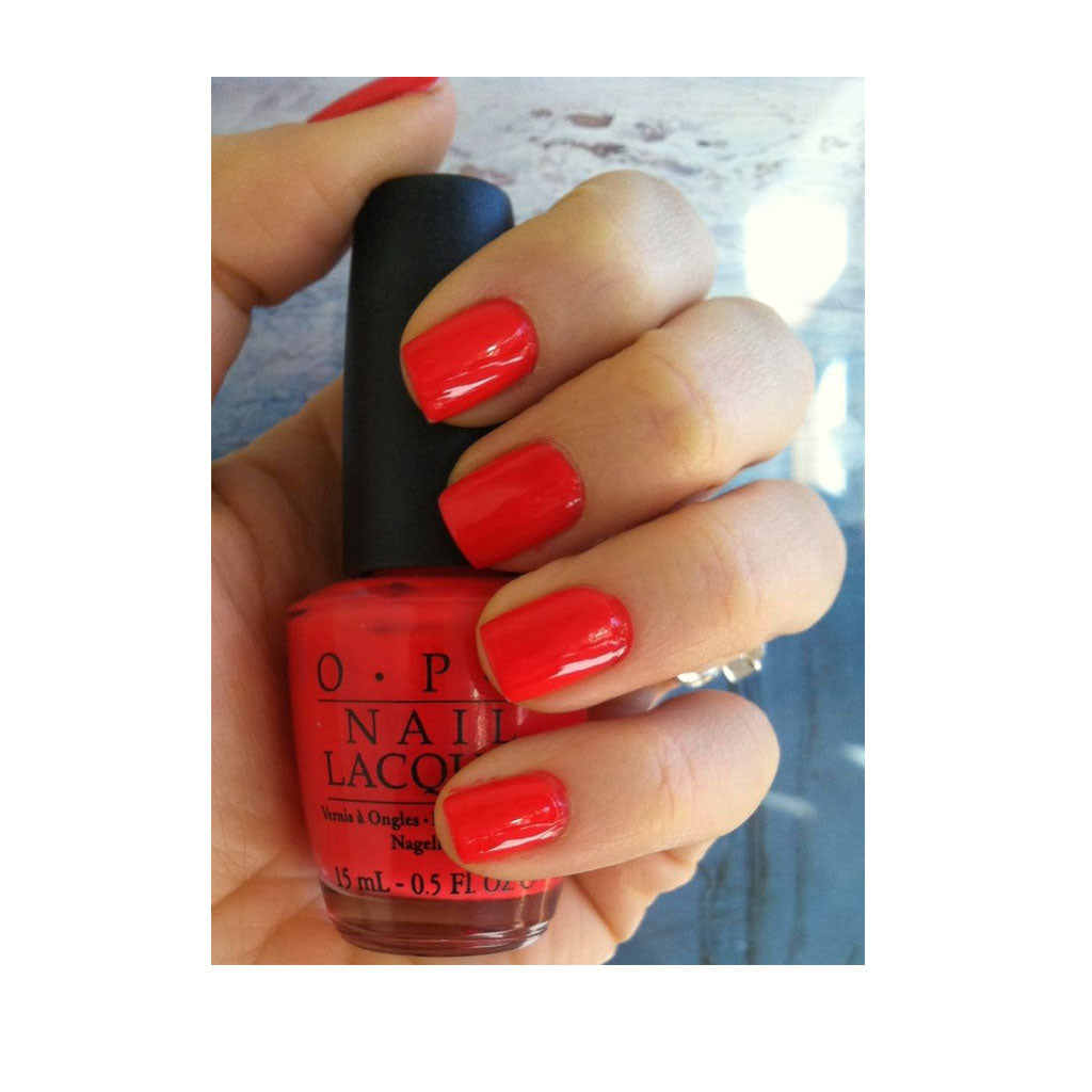 OPI Nail Lacquer Cajun Shrimp classic nail polish 15ml bottle