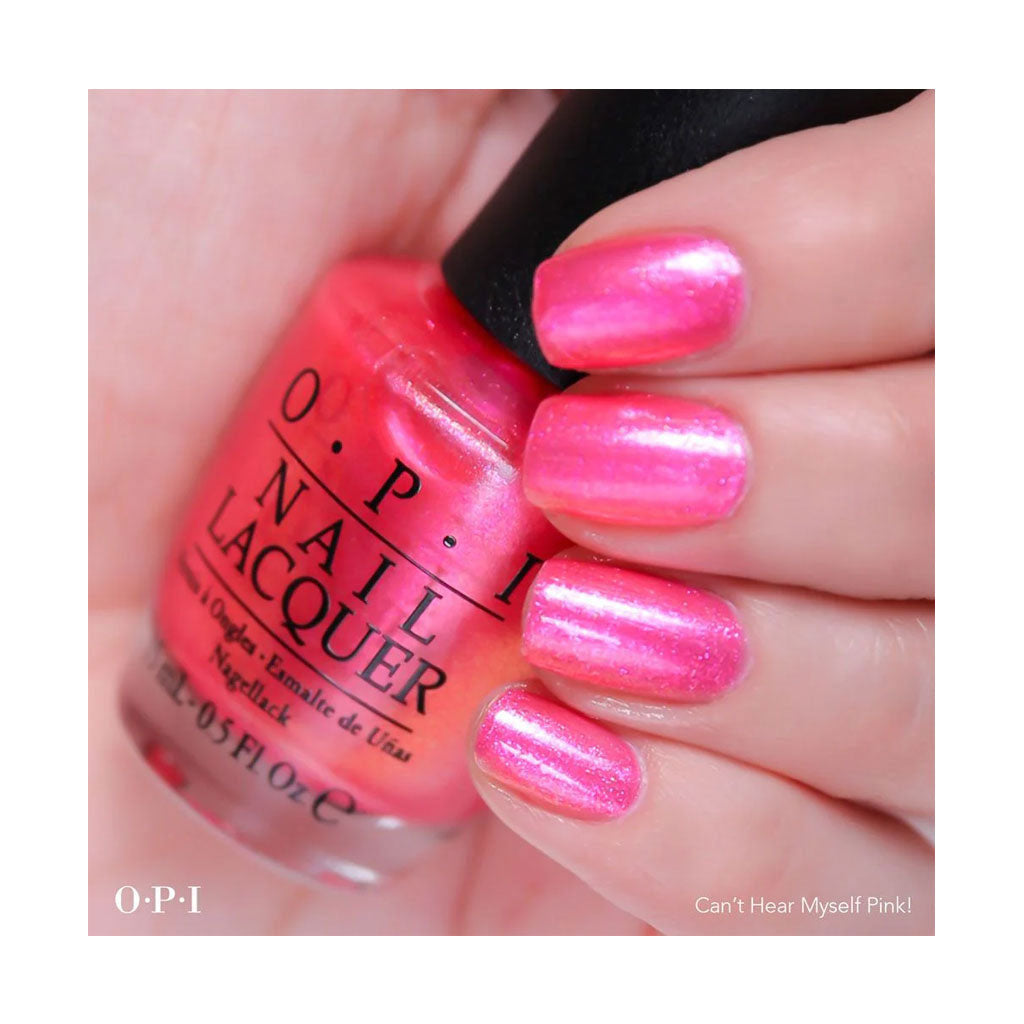 OPI Nail Lacquer Can't Hear Myself Pink classic nail polish 15ml bottle