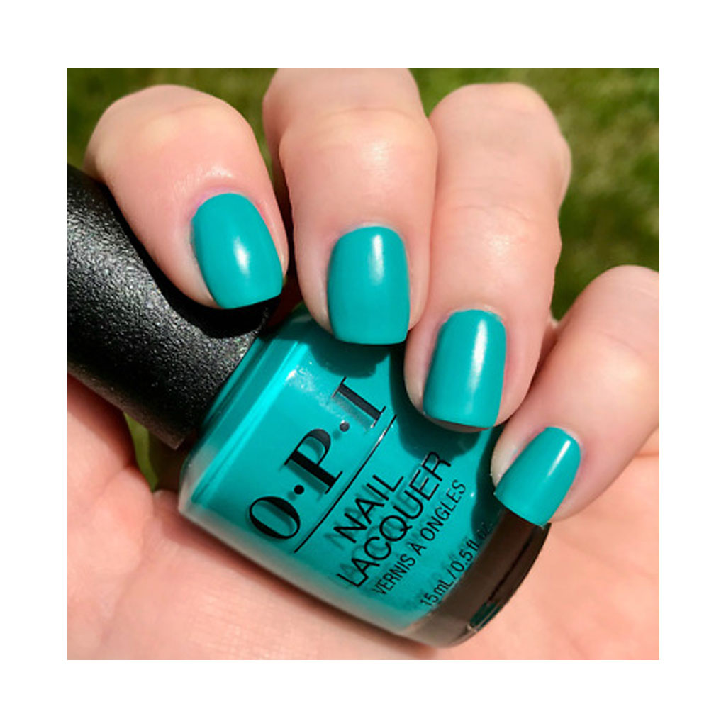 OPI Nail Lacquer Dance Party 'Teal Dawn classic nail polish 15ml bottle