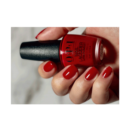 OPI Nail Lacquer OPI Red classic nail polish 15ml bottle