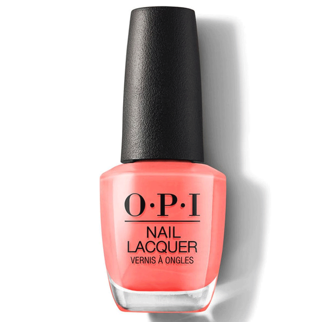 OPI Nail Lacquer Orange You a Rock Star? classic nail polish 15ml bottle