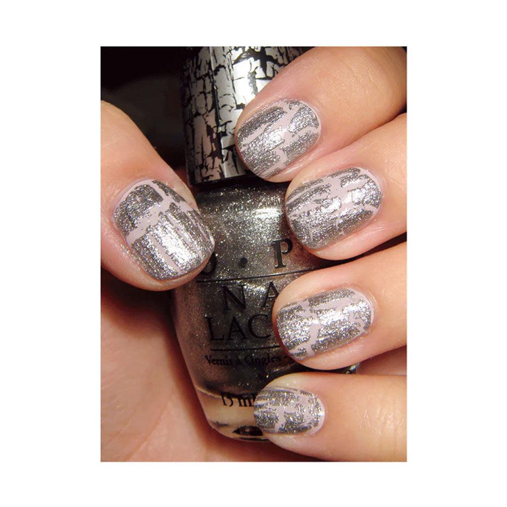 OPI Nail Lacquer Silver Shatter classic nail polish 15ml bottle