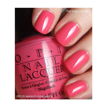 OPI Nail Lacquer Strawberry Margarita classic nail polish 15ml bottle
