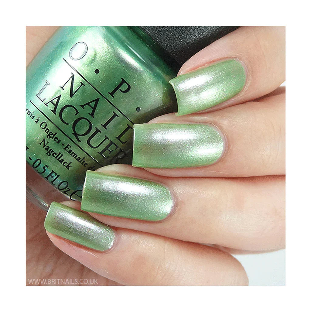 OPI Nail Lacquer Visions of Georgia Green classic nail polish 15ml bottle