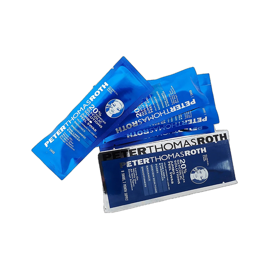 Peter Thomas Roth 20 Percent Complex Glycolic Solutions Jumbo Peel Swabs pack on white background