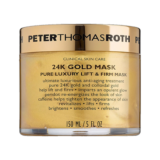 Peter Thomas Roth 24K Gold Mask Pure Luxury Lift and Firm jar on white background