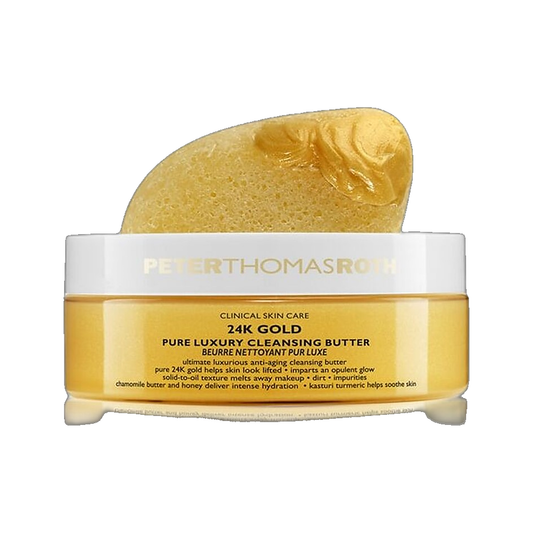 Peter Thomas Roth 24K Gold Pure Luxury Cleansing Butter jar on white background